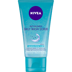 Nivea Anti-Blemish Daily Wash Scrub Hloubkově čistící gel, 150 ml