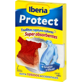 Iberia Protect utěrky zachycující barvy, které se nepřenáší při praní na další oděvy 15 kusů