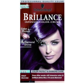 Schwarzkopf Brillance Color Creme barva na vlasy 859 fialové hedvábí 50 ml