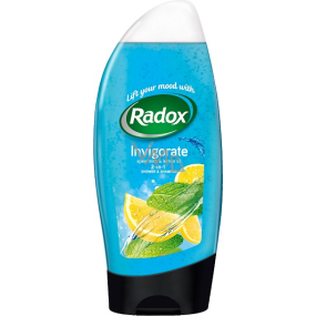 Radox Invigorate Máta a citrusový olej 2v1 sprchový gel a šampon 250 ml