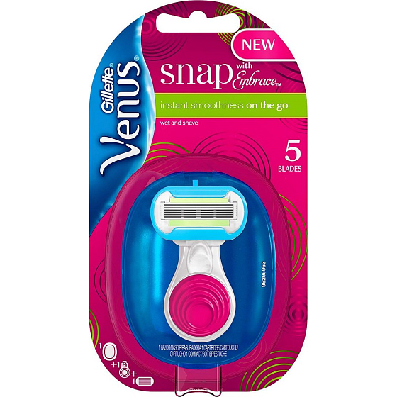 Venus Extra Smooth Snap holicí strojek 1 kus + pouzdro 1 kus, pro ženy