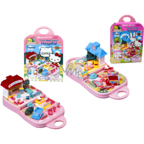 Hello Kitty Mini město v kufříku s figurkami 2 kusy různé druhy, doporučený věk 3+