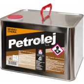 Severochema Petrolej určen na svícení v petrolejových lampách a čištění 4 L v plechovce