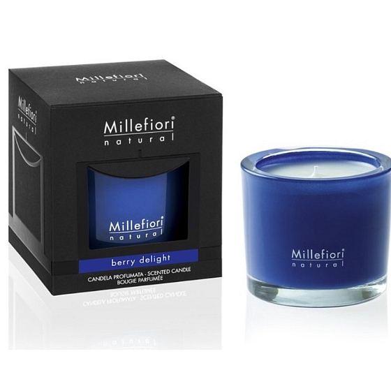 Millefiori Milano Natural Berry Delight - Ovocné potěšení Vonná svíčka hoří až 60 hodin 180 g