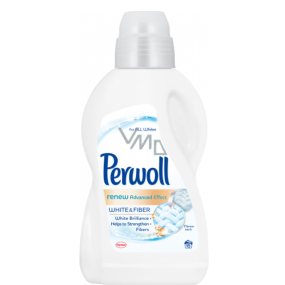 Perwoll White & Fibe prací gel na bílé prádlo, smíšené a syntetické textilie 15 dávek 0,9 l