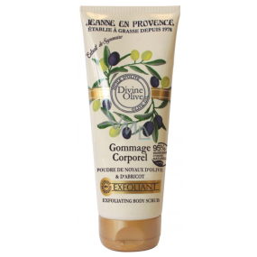 Jeanne en Provence Divine Olive vyživující sprchový peelingový gel 200 ml