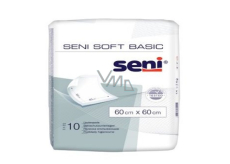Seni Soft Basic hygienické absorpční podložky 2 kapky, 60 x 60 cm 10 kusů