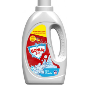 Bonux Polar Ice Fresh 3v1 tekutý prací prášek na bílé prádlo 20 dávek 1,1 l