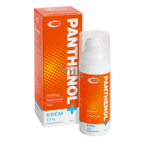 Topvet Panthenol + Krém 11% zklidňuje, regeneruje podrážděnou a rozpraskanou pokožku 50 ml