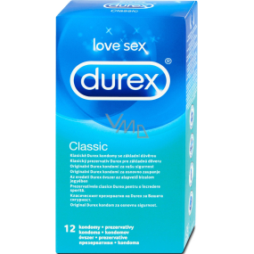 Durex Classic klasický kondom nominální šířka: 56 mm 12 kusů