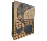 Nekupto Dárková kraftová taška 37 x 28 x 10 cm Konvice s čajem