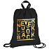 Beniamin Never look back fashion plátěný batoh, černý 32 x 43 x 1 cm