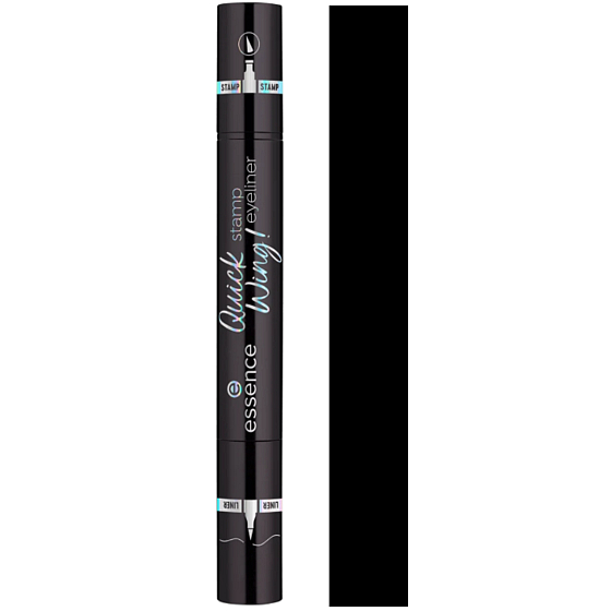 Essence Quick Wing! oční linky a razítko 01 Black 3,5 ml