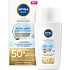 Nivea Sun Ultra Light Daily Fluid tónovací pleťový krém na opalování střední odstín OF50+, 40 ml