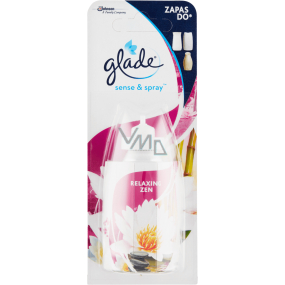 Glade Sense & Spray Relaxing Zen osvěžovač vzduchu náhradní náplň 18 ml sprej