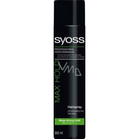 Syoss Max Hold mega silná fixace maximální kontrola lak na vlasy 300 ml