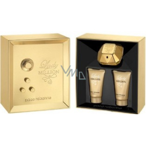 Paco Rabanne Lady Million parfémovaná voda pro ženy 80 ml + tělové mléko 100 ml, dárková sada