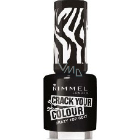 Rimmel London Crack Your Colour lak na nehty 010 Black Graffiti 8 ml