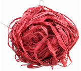 Raffia červená nabarvené lýko k dekoraci 30 g