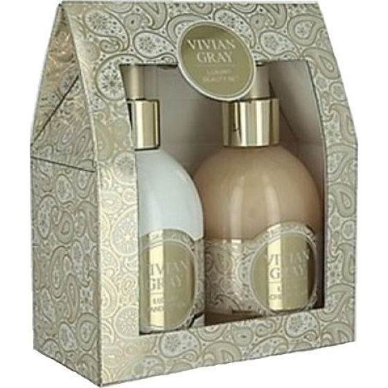 Vivian Gray Sweet Vanilla luxusní mléko na ruce 250 ml + krémové tekuté mýdlo 250 ml, kosmetická sada