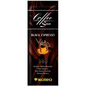 Soleo Coffee Sun Black Espresso Maximální přírodní krém na opalování 15 ml - jednorázový krém do solária