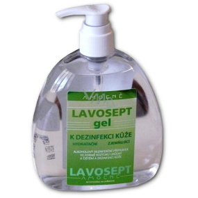 Lavosept Natur dezinfekce kůže gel pro profesionální použití více jak 75% alkoholu 400 ml dávkovač