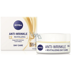 Nivea Anti-Wrinkle + Revitalizing 55+ Obnovující denní krém proti vráskám 50 ml