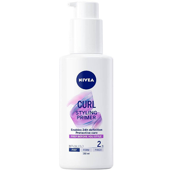 Nivea Stylingový Primer Curl přípravná báze pro zvýraznění vlnitých a kudrnatých vlasů, chrání před horkem 150 ml