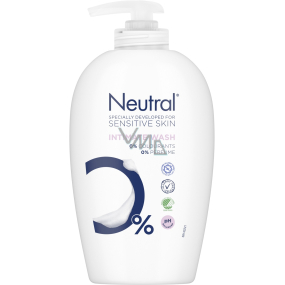 Neutral Intimate Wash mycí emulze pro intimní hygienu s kyselinou mléčnou, bez parfému 250 ml