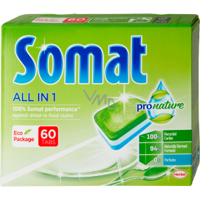 Somat All in 1 Pro Nature tablety do myčky na nádobí 60 kusů