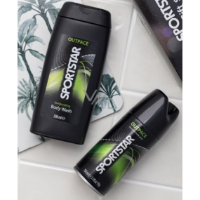 Sportstar Men Outpace sprchový gel 300 ml + deodorant sprej pro muže 150 ml, kosmetická sada