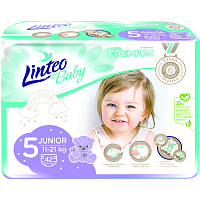 Linteo Baby Premium Junior dětské pleny 11 až 21 kg, 42 ks