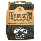 Albi Bambusové ponožky Šéf, velikost 39 - 46