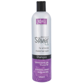 Xpel Shimmer of Silver stříbrný šampon pro blond a šedivé vlasy 400 ml