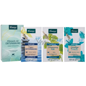 Kneipp Wellness Moment Goodbye Stress sůl do koupele 60 g + Dokonalý odpočinek sůl do koupele 60 g + Hluboký odpočinek sůl do koupele 60 g, kosmetická sada