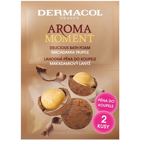 Dermacol Aroma Moment Makadamiový lanýž pěna do koupele 2 x 15 ml