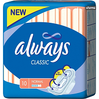 Always Classic Normal dámské vložky, 10 ks