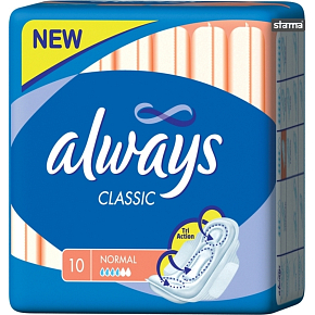 Always Classic Normal dámské vložky, 10 ks