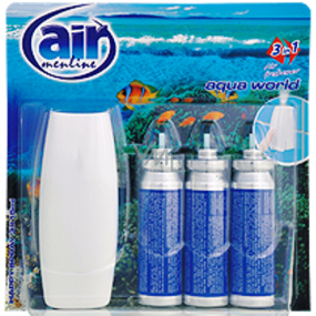 Air Menline Aqua World Happy Osvěžovač vzduchu komplet sprej + náplně 3 x 15 ml