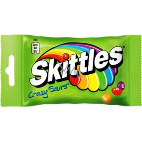 Skittles Crazy Sours kyselé žvýkací bonbony 125 g