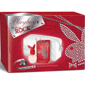 Playboy Play It Rock toaletní voda 30 ml + taška, dárková sada