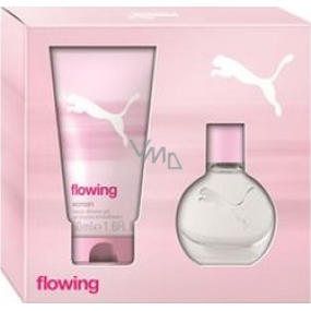 Puma Flowing Woman toaletní voda 20 ml + sprchový gel 50 ml, dárková sada