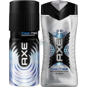 Axe Cool Metal deodorant sprej pro muže 150 ml + sprchový gel 250 ml, kosmetická sada