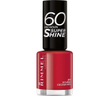 Rimmel London 60 Seconds Super Shine Nail Polish lak na nehty 310 Double Decker Red 8 ml