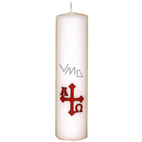 Lima Kostelní svíčka bílá s motivem válec 1046 40 x 150 mm 1 kus