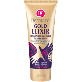 Dermacol Gold Elixir Rejuvenating Caviar omlazující kaviárový krém na ruce 75 ml