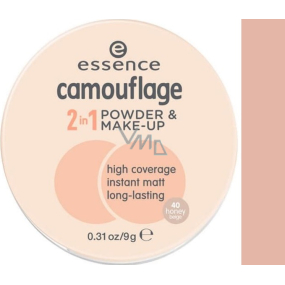 Essence Camouflage 2v1 pudr a make-up 40 Honey Beige 9 g