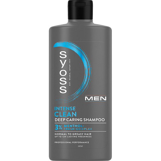 Syoss Men Clean & Cool šampon pro normální až mastné vlasy, 440 ml