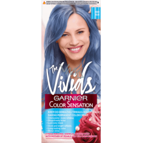 Garnier Color Sensation The Vivids intenzivní permanentní barvící krém na vlasy 2.10 Pastelová modrá