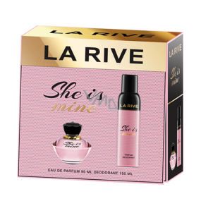 La Rive She Is Mine parfémovaná voda pro ženy 90 ml + deodorant sprej 150 ml, dárková sada